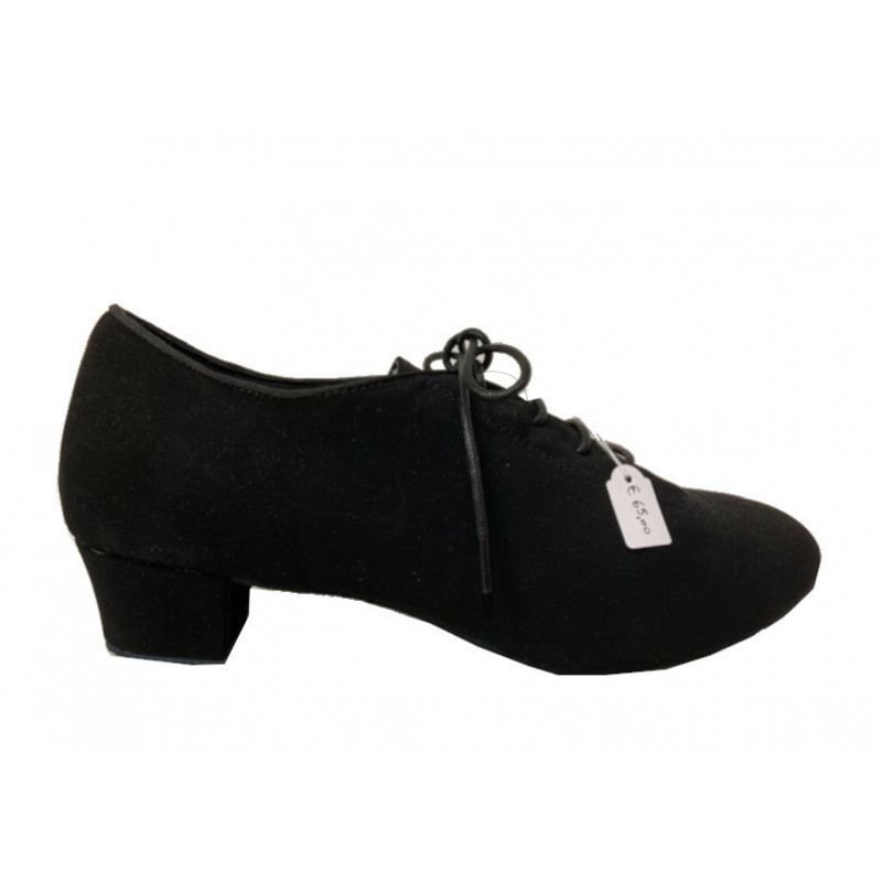 Florienne scarpa da ballo Latino Americano in Nubuck Colore NERO Piano  taglie CU 40