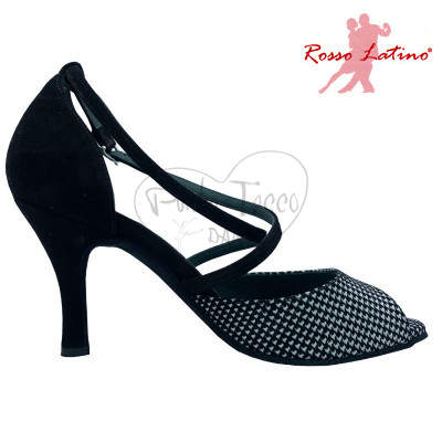 Rosso Latino Luca Dance Shoes with Pearls