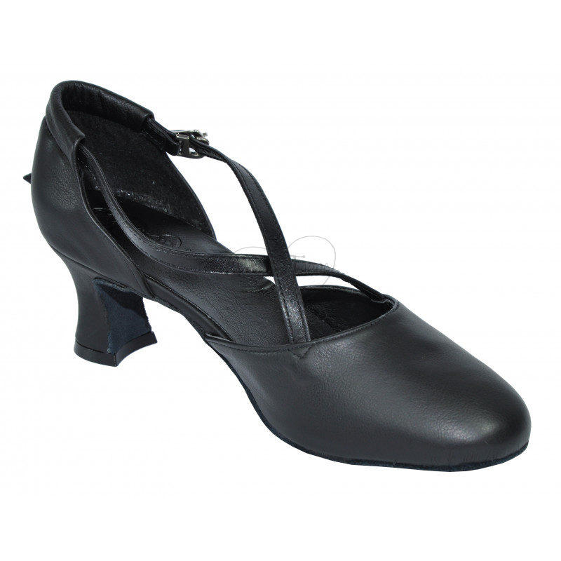 Closed toe shoes comfy for every kind of dances Color Black Size 34
