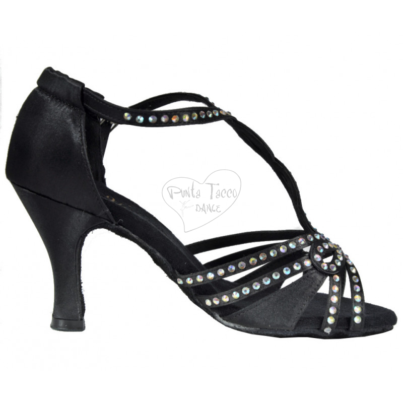 Sandalo in raso con strass bellissimo