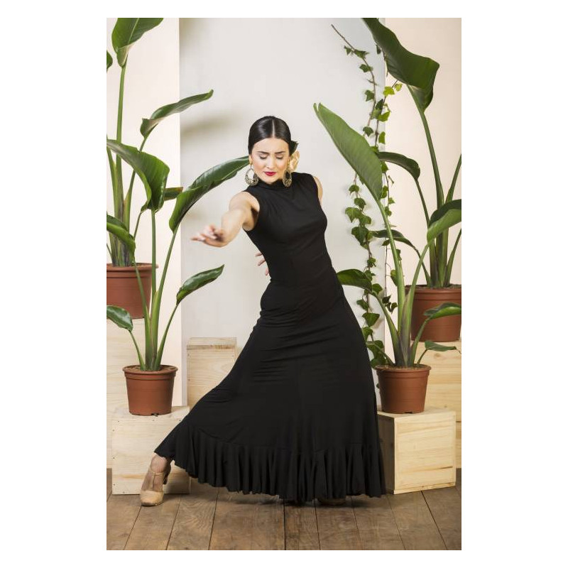 Davedans 3980 Ulea Turtleneck Flamenco Dress