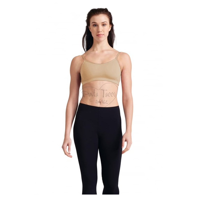 Top donna color carne o nero ideale per la danza moderna
