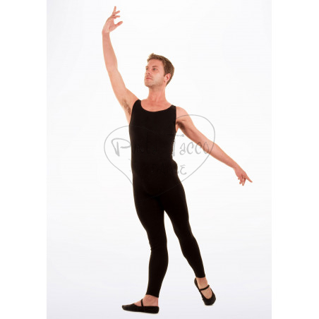 Tuta intera da danza uomo Colore NERO Piano taglie SM M