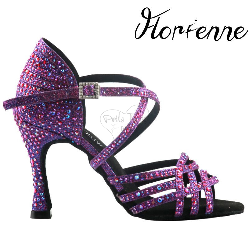 FLORIENNE KRYSTAL KS-256 SCARPA DA BALLO CON STRASS