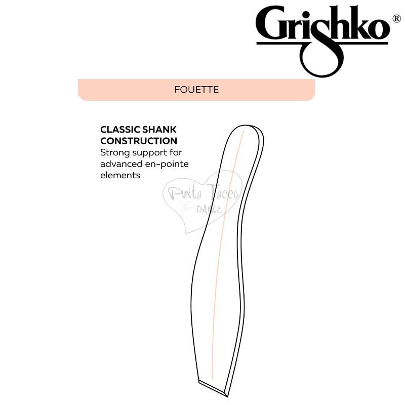 Grishko Fouette H Dance Pointe Shoe