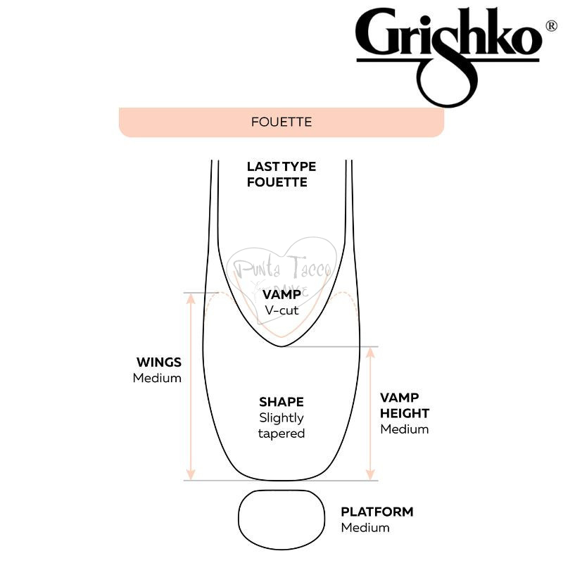 Grishko Fouette H Dance Pointe Shoe