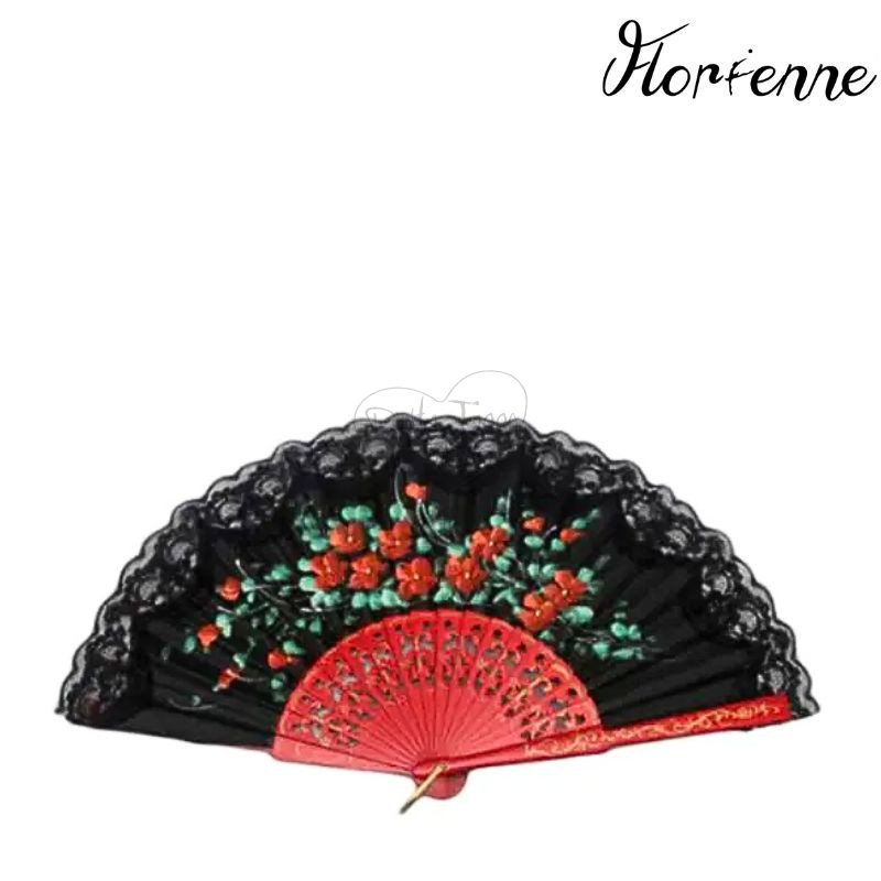 FLORIENNE 82382 VENTAGLIO LEGNO PIZZO FLAMENCO