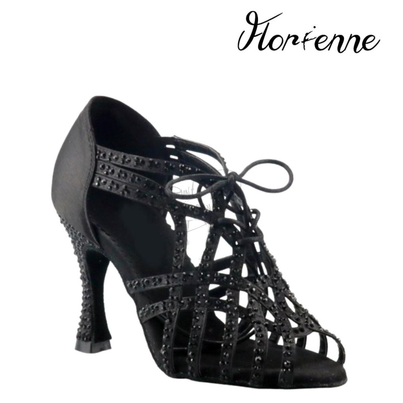 Florienne KriStal KS-260 Black Rhinestone Dance Shoe